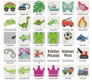 Stickserie - 52 Mini Motive Mix Set 2